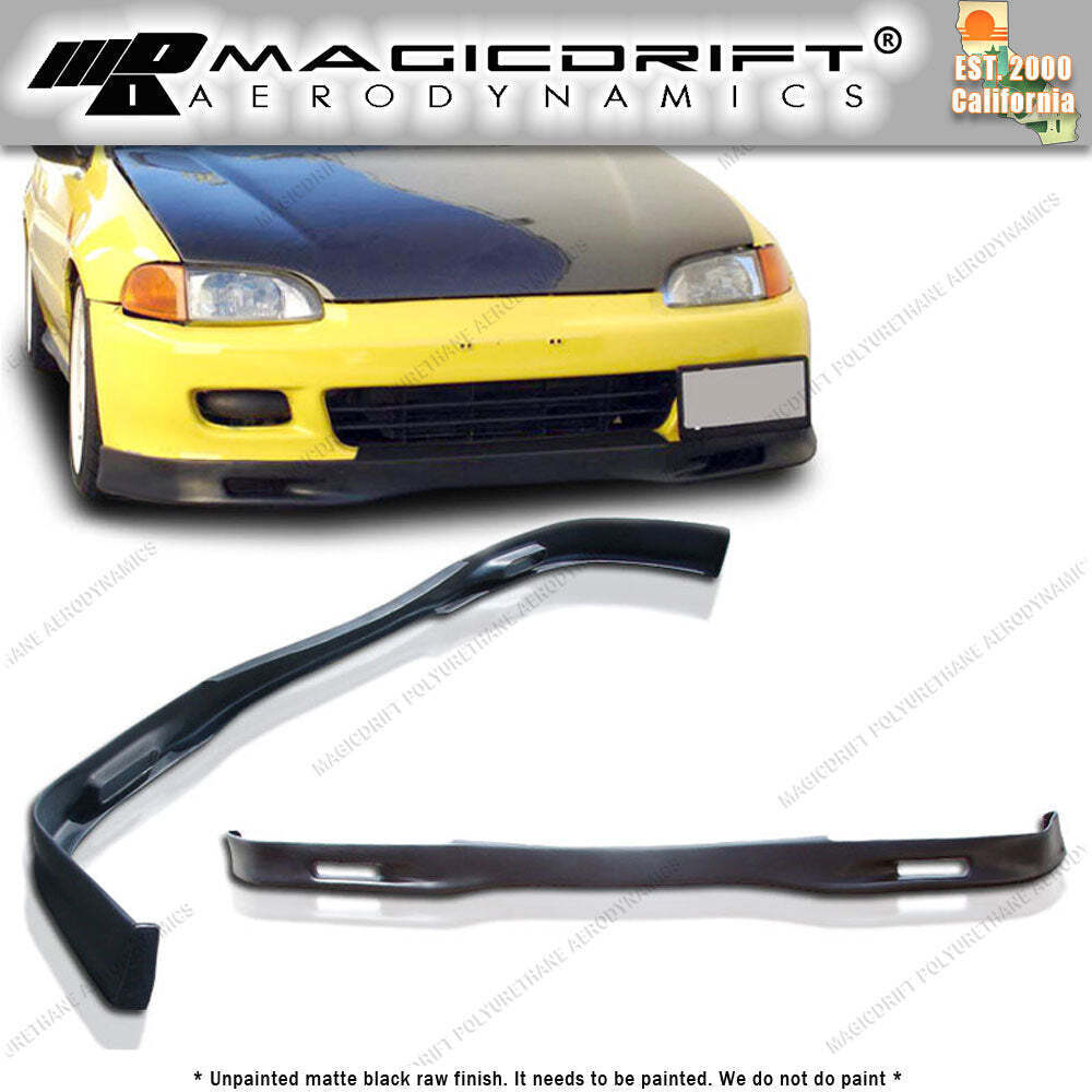 For 92-95 HONDA CIVIC EG HATCH 3DR PU SPOON Style Front Bumper