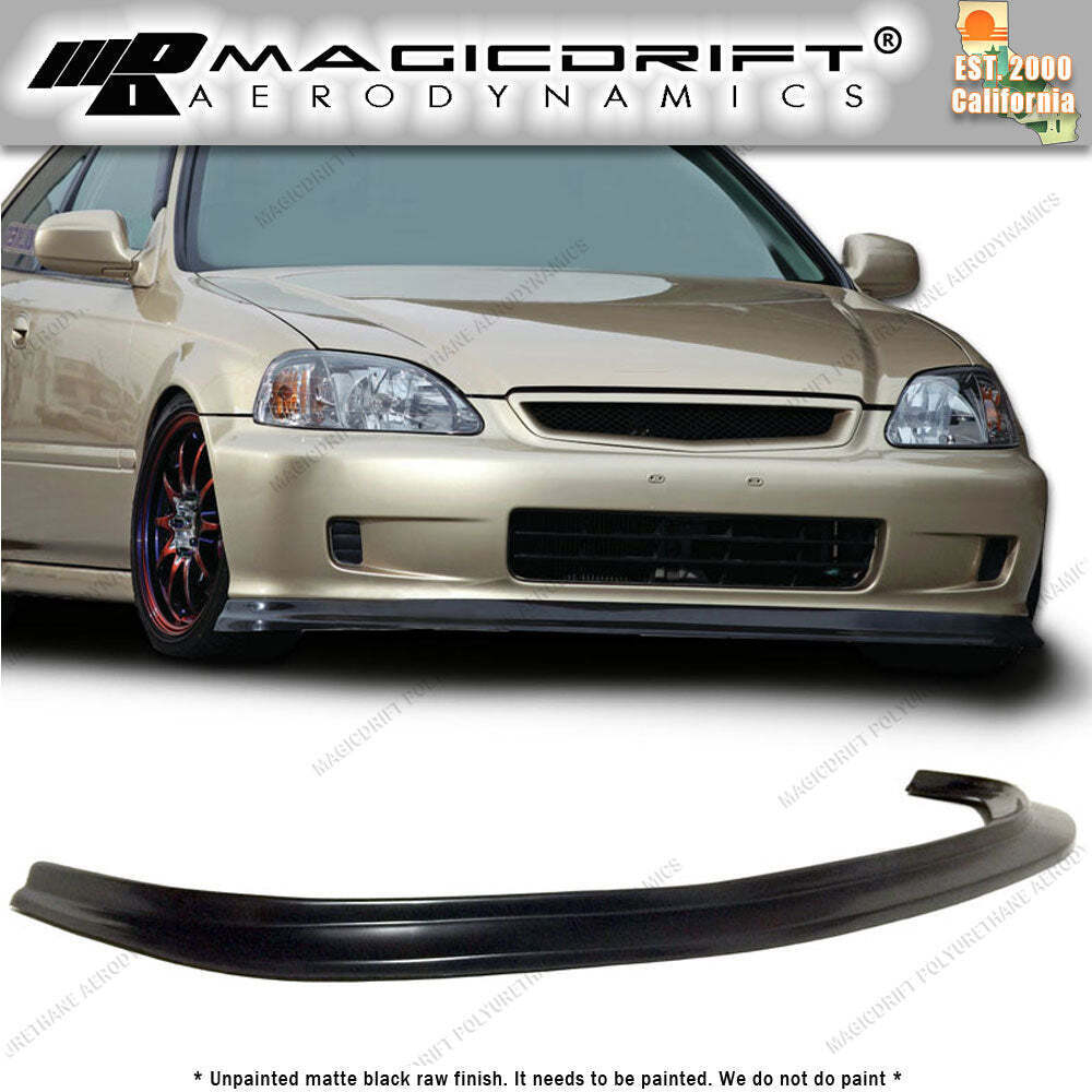 ホンダ シビック EK4 EK9 EXCEEDフロントリップFRPver. For 99-00 Honda Civic EK EK9 MDA Style Front Bumper Flat Splitter