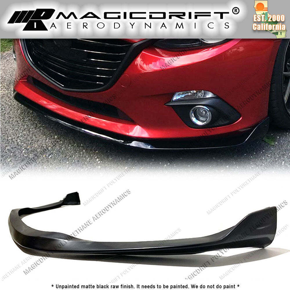 For 14-16 Mazda 3 Sedan & Hatchback MS Speed Style Front Bumper
