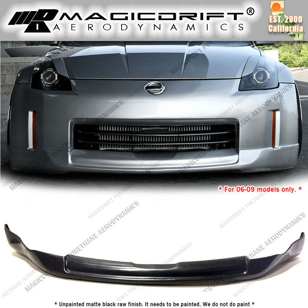 For 06-08 Nissan 350Z Z33 ING-S +1 Style Front Bumper Chin Lip JDM
