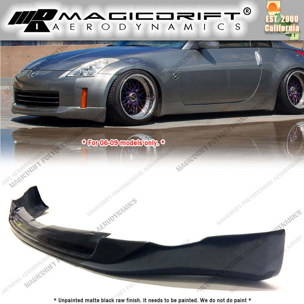 For 06-08 Nissan 350Z Z33 ING-S +1 Style Front Bumper Chin Lip JDM