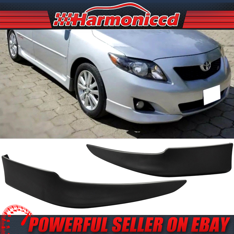 Fit 09-10 Corolla OE Style PP Polypropylene Front Bumper Lip Spoiler Splitter