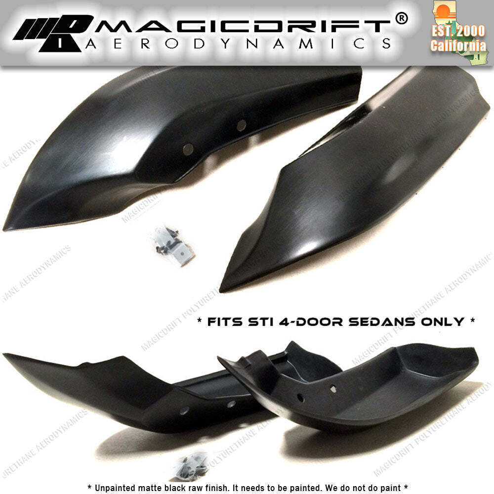 MagicDrift Rear Bumper Corner Lip Spats For 2005-2007 Subaru Impreza WRX STI Sedan – Urethane