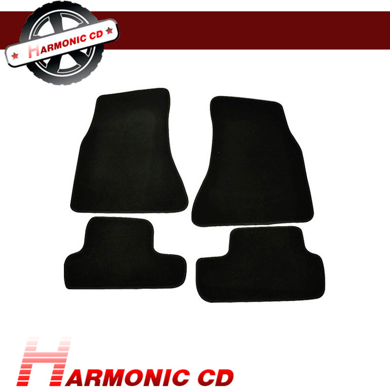 Fit 10-12 Dodge Challenger Floor Mats Front /& Rear Black Nylon 4PC Carpets