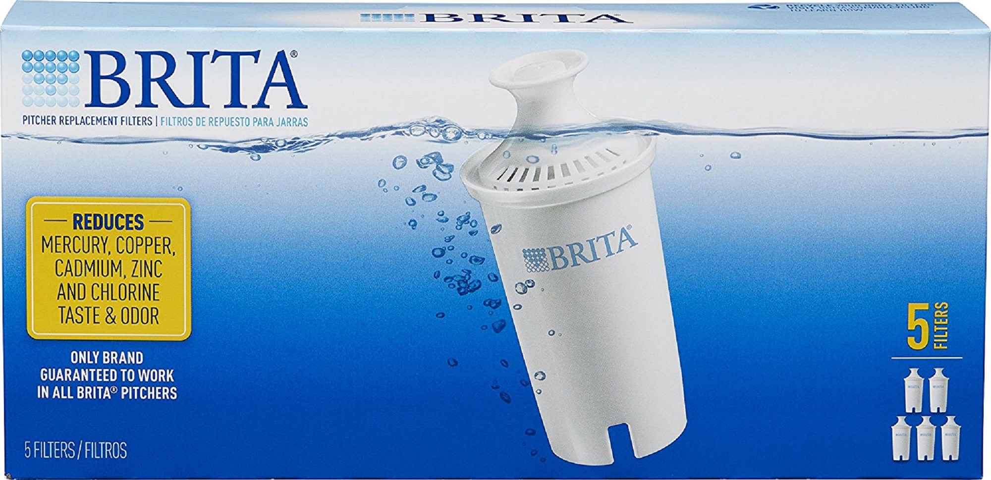 Brita Advanced Water Filter Replacement for Pitchers 5 Pack eBay