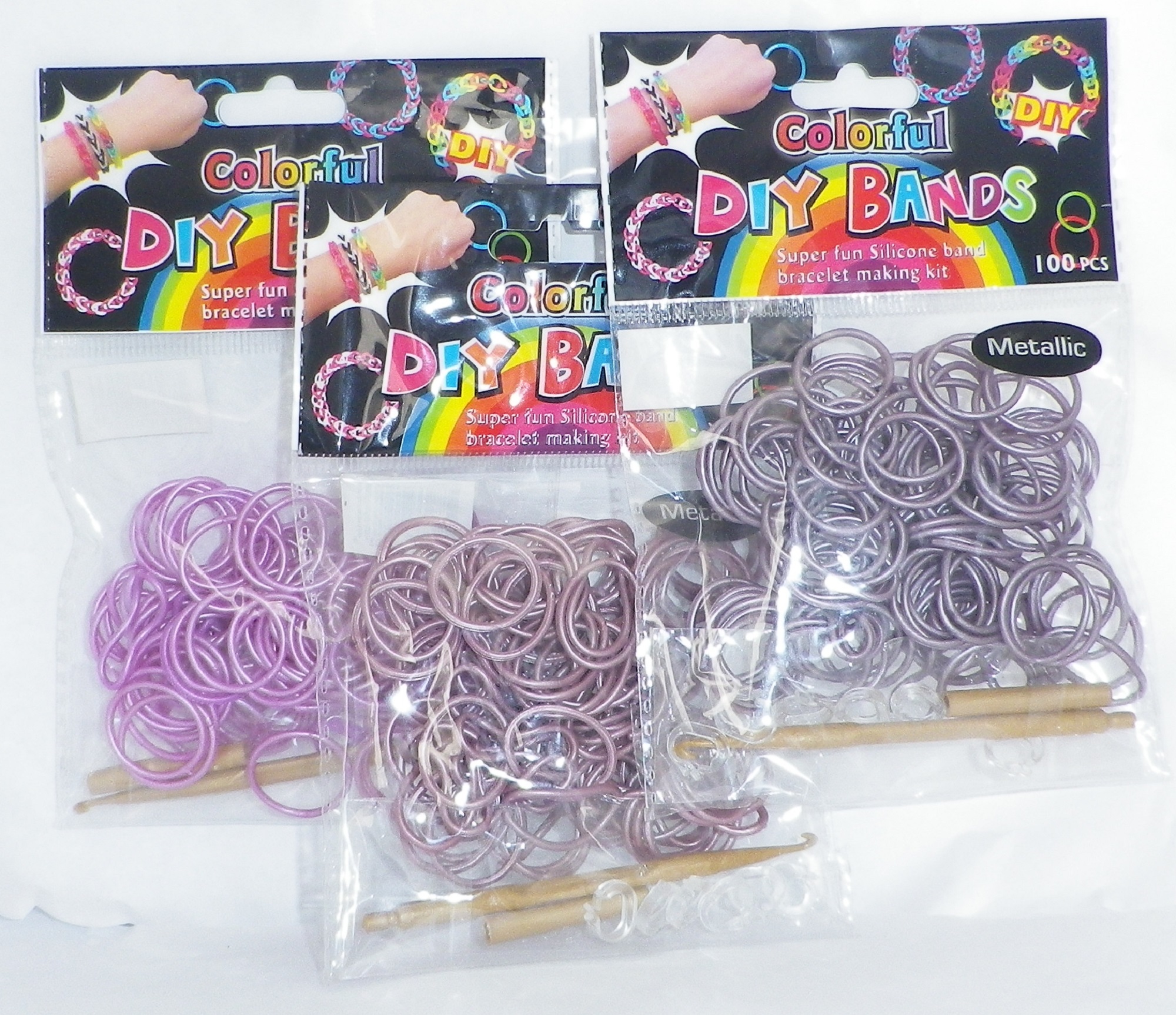 purple 24 Clips by Rainbow Loom Original Rainbow Loom Silicone Bands 600 Bands