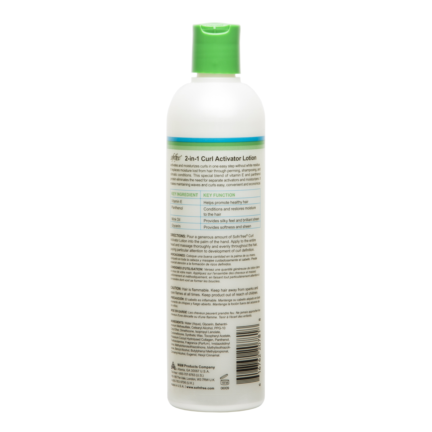 Sofn Free Healthy Hair 2 In 1 Curl Activator Moisturizing Lotion
