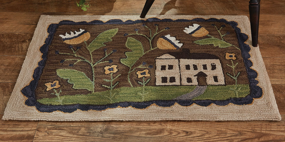 Park Designs Whimsey Cottage Hook Rug 24x36 eBay