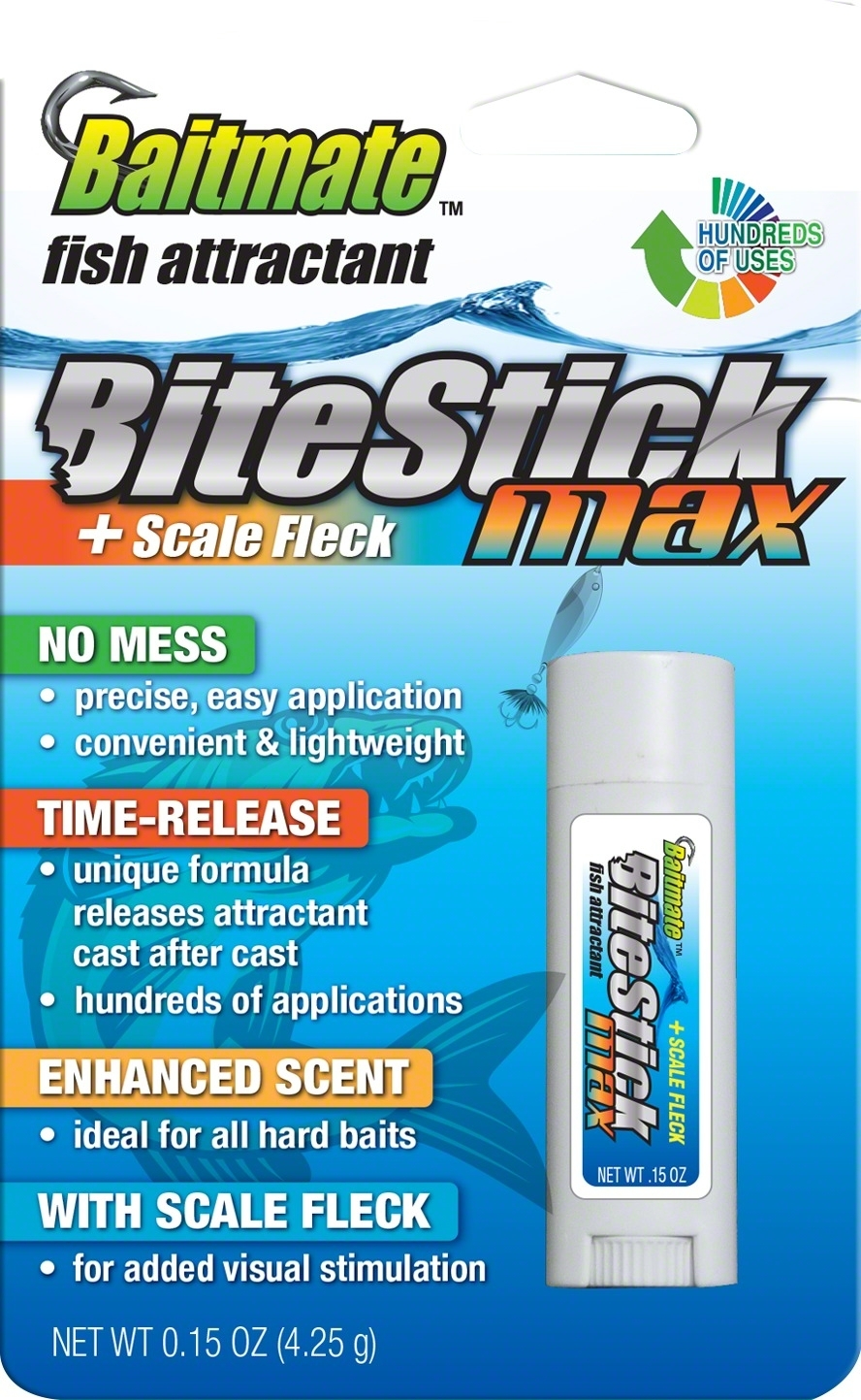 Baitmate 5532 Fish Attractant, 0.15 oz BiteStick, Max w/Scale Fleck eBay
