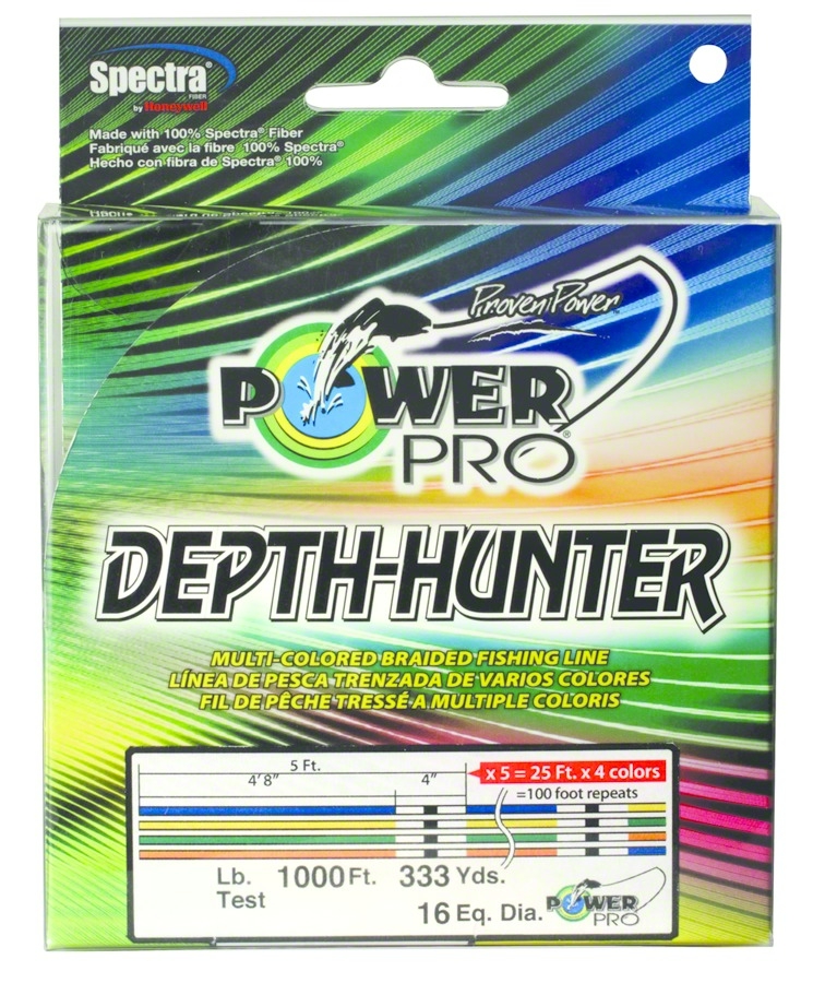 Power pro depth-hunter 333yds-30lbs,multi-color