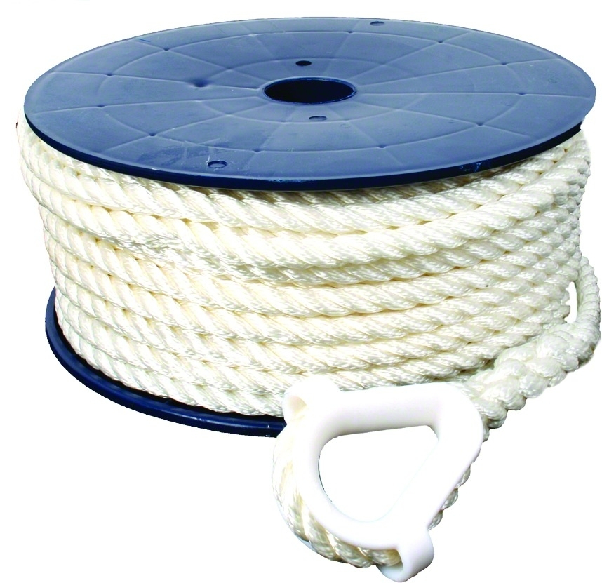 Invincible Marine BR52710 Anchor Line 3 8 x150' 3-Strand Twisted Invincible Marine BR52710 Anchor Line 3 8 x150' 3-Strand Twisted