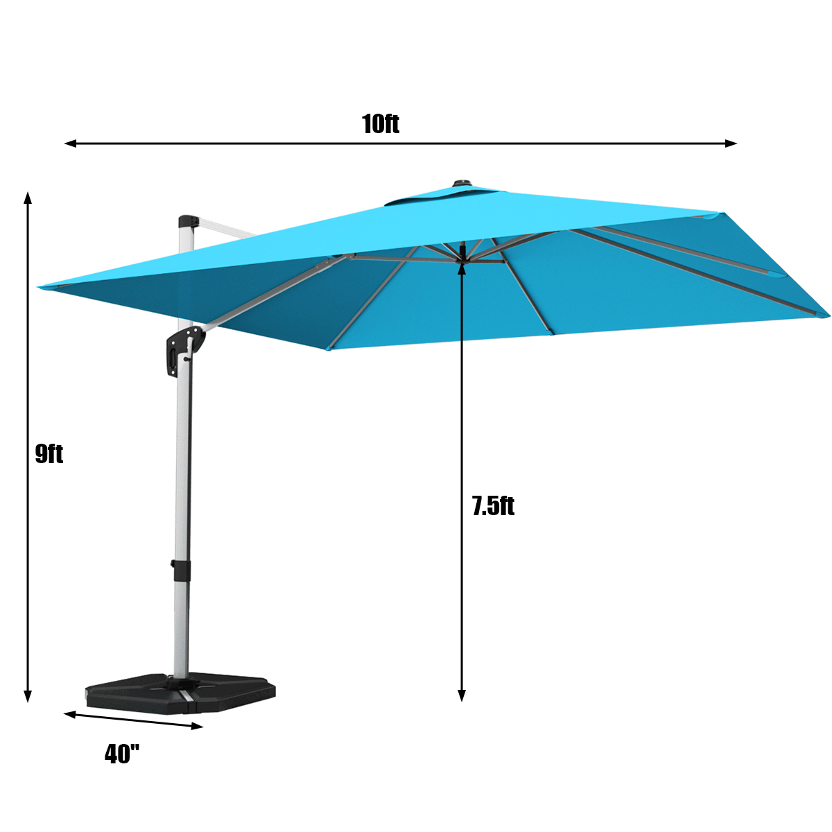 11 ft tilt patio umbrella Proshade 11ft Wood-Look Collar Tilt Aluminum Umbrella
