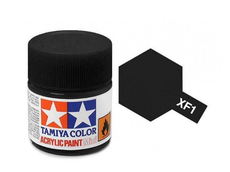 Tamiya 81701 XF1 Flat Black Acrylic Paint 10ml eBay