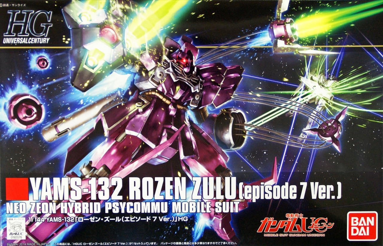 Bandai HGUC Gundam Rozen Zulu Ep. 7 Ver. HG 1/144 Scale Model Kit