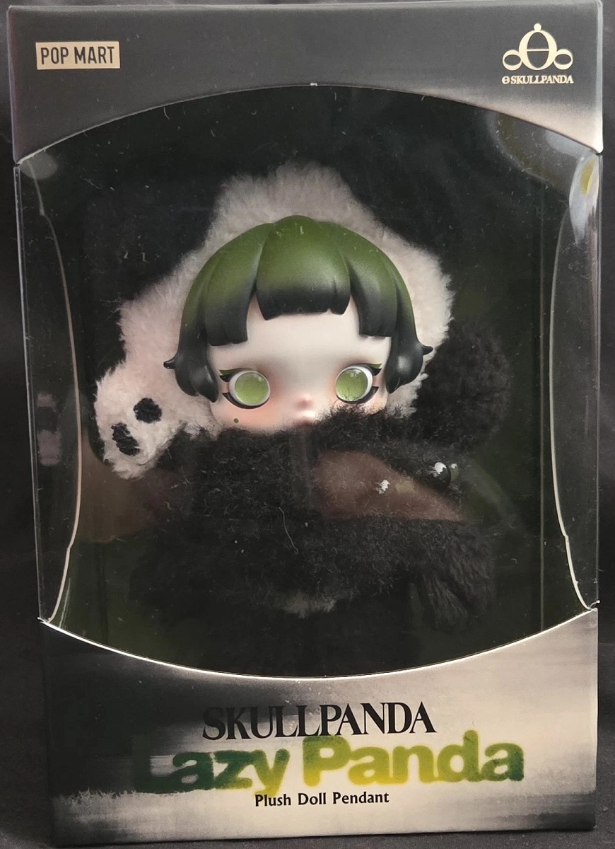 POP MART SKULLPANDA Lazy Panda Plush Doll Pendant AUTHENTIC | eBay