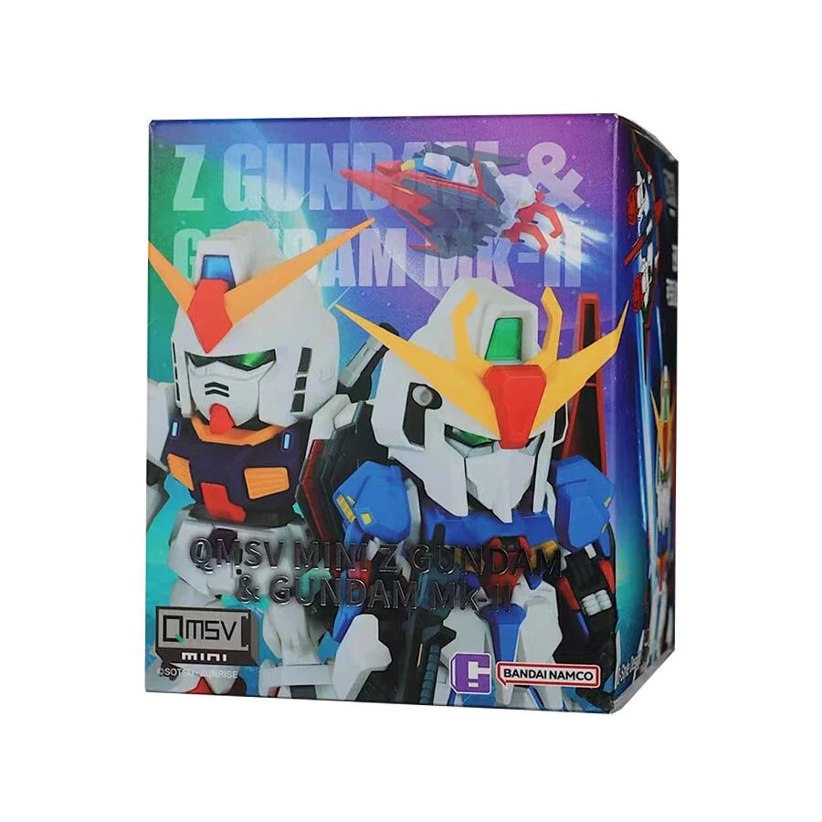 QMSV mini　ZETA GUNDAM　2種セット　日本未発売　新品　人気 Bandai BNESH QMSV Mini Gundam Zeta Z Gundam & MK-II Figure 1