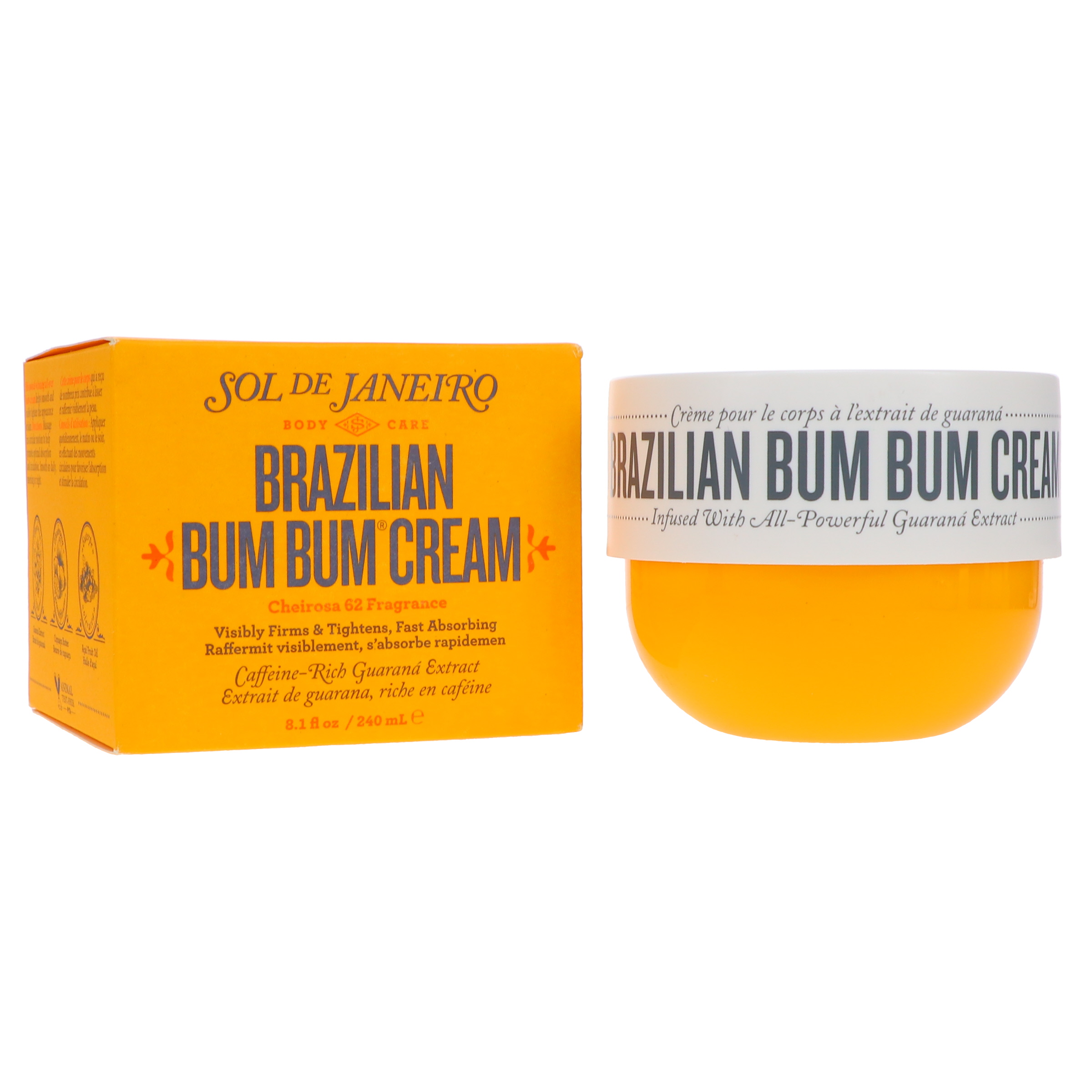 Bum Bum Cream ソルデジャネイロ ボディクリーム240ml Brazilian Bum Bum Cream - Skin Tightening Body Cream - Sol