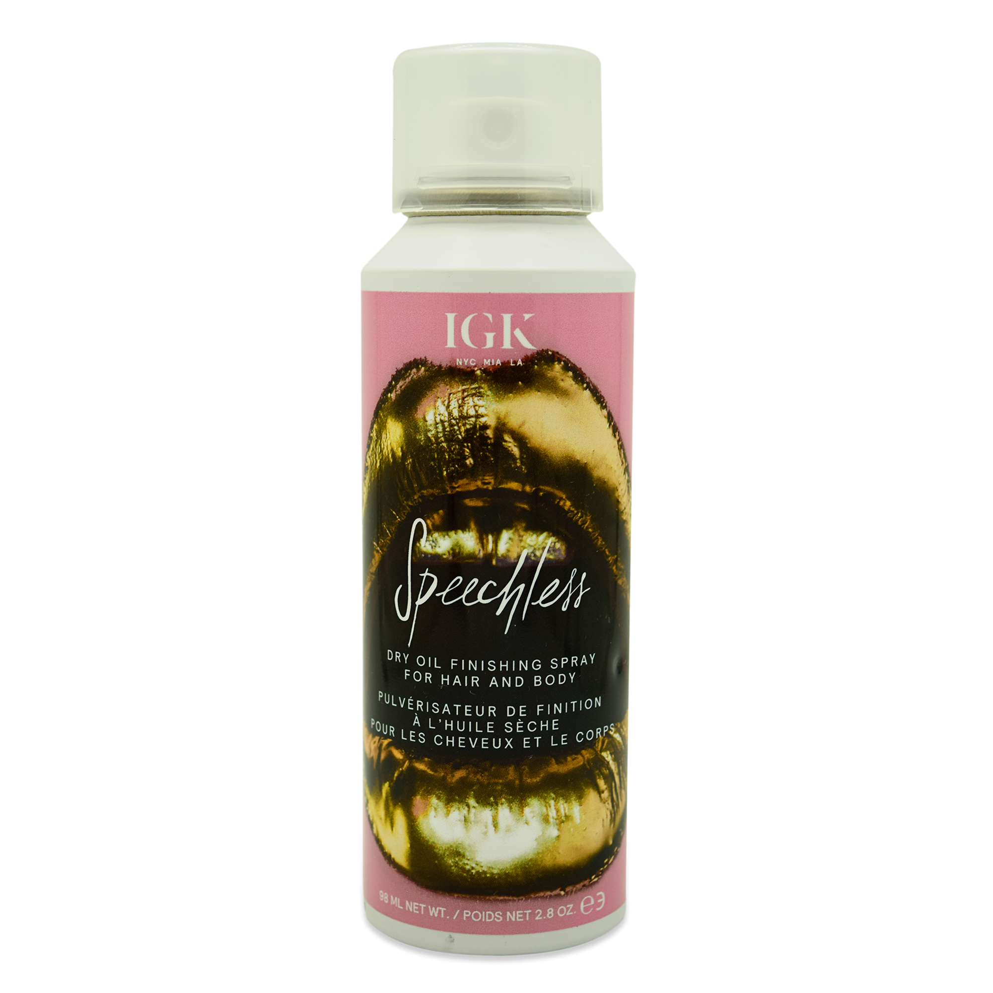 IGK SPEECHLESS Dry Oil Finishing Spray For Hair and Body 2.8 oz eBay