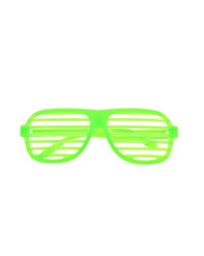 Zac's Alter Ego® Unisex Neon Fancy Dress Clubber Shutter Shades - Picture 4 of 16