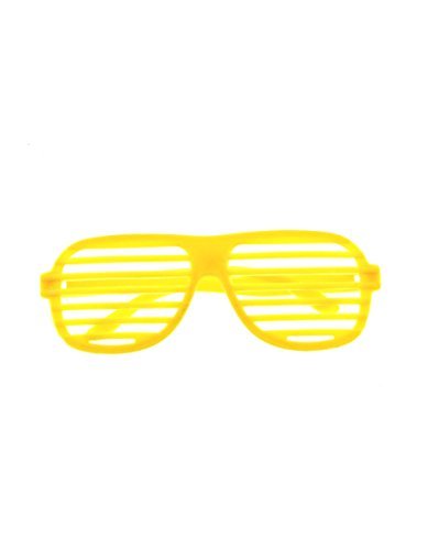 Zac's Alter Ego® Unisex Neon Fancy Dress Clubber Shutter Shades - Picture 8 of 16