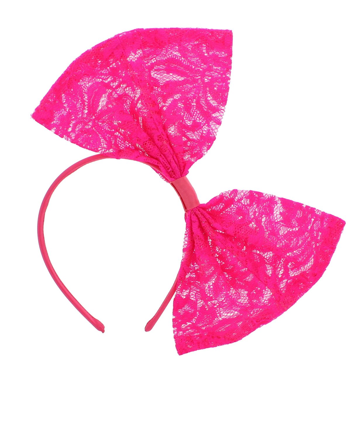Zac's Alter Ego® Large Lace Bow on Satin Alice Band - Picture 7 of 12
