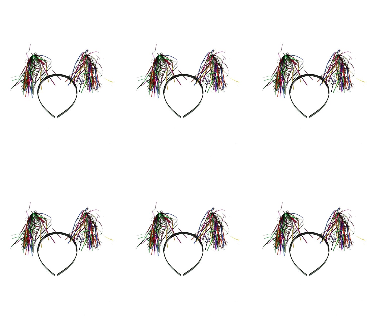 Zac's Alter Ego® Pack of 6 Hanging Tinsel Head Boppers - Perfect for Christmas - Picture 4 of 5