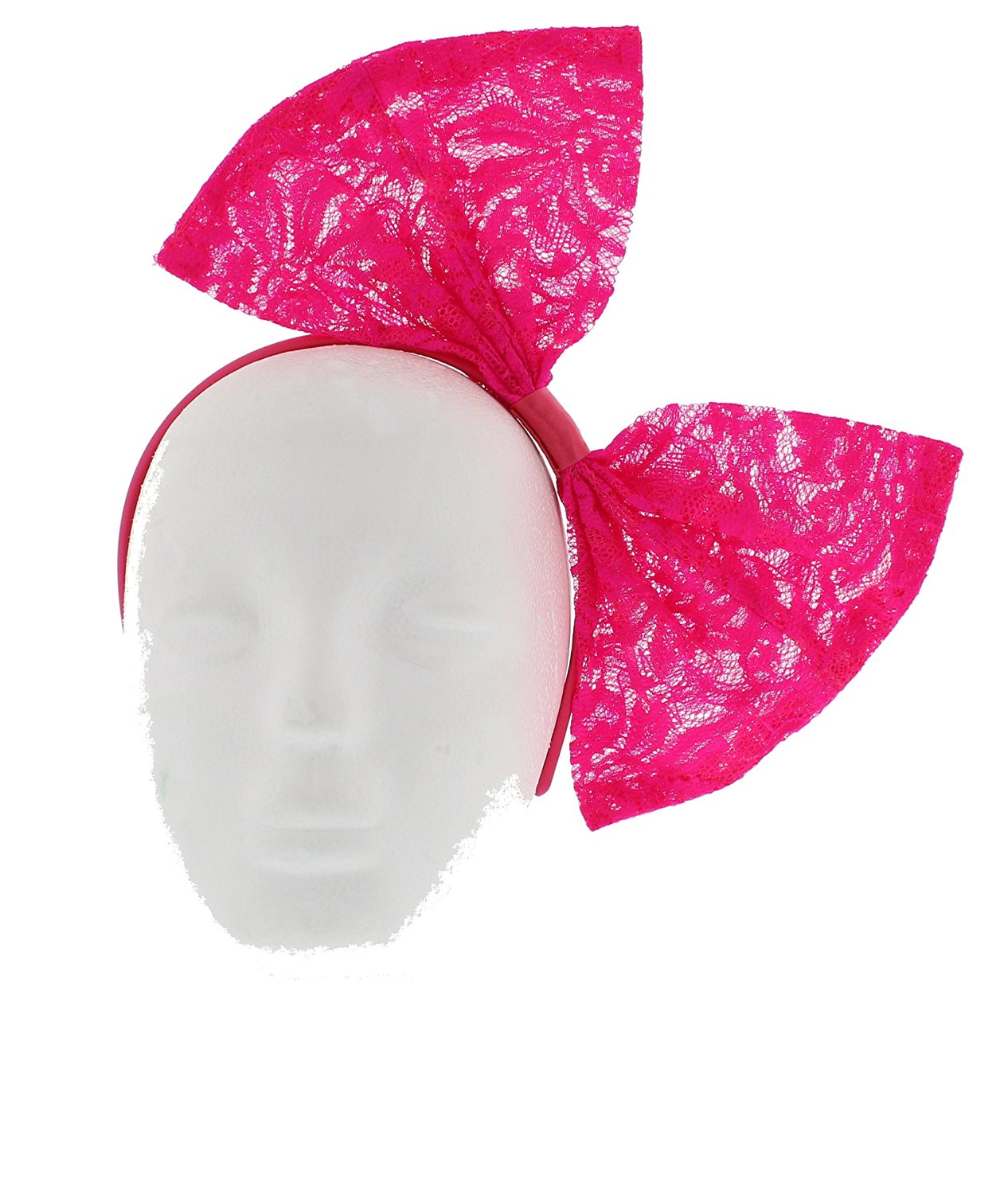 Zac's Alter Ego® Large Lace Bow on Satin Alice Band - Picture 8 of 12
