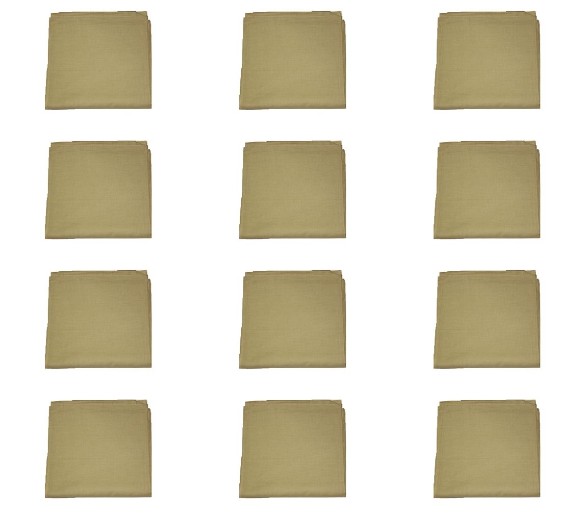 Zac's Alter Ego® Set of 12 Plain Bandanas, Neckerchieves, Headties - 100% Cotton - Picture 4 of 25