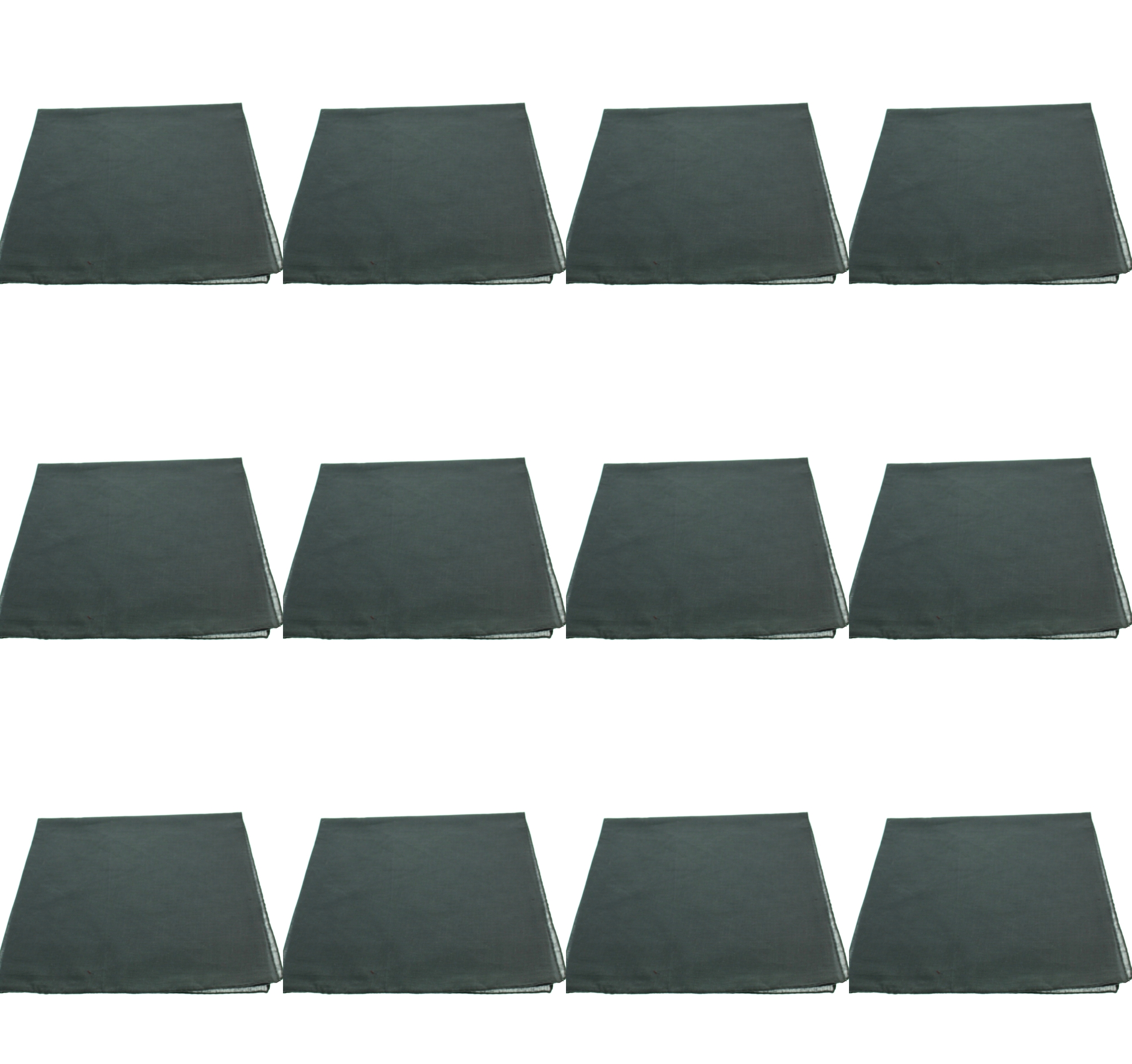 Zac's Alter Ego® Set of 12 Plain Bandanas, Neckerchieves, Headties - 100% Cotton - Picture 8 of 25