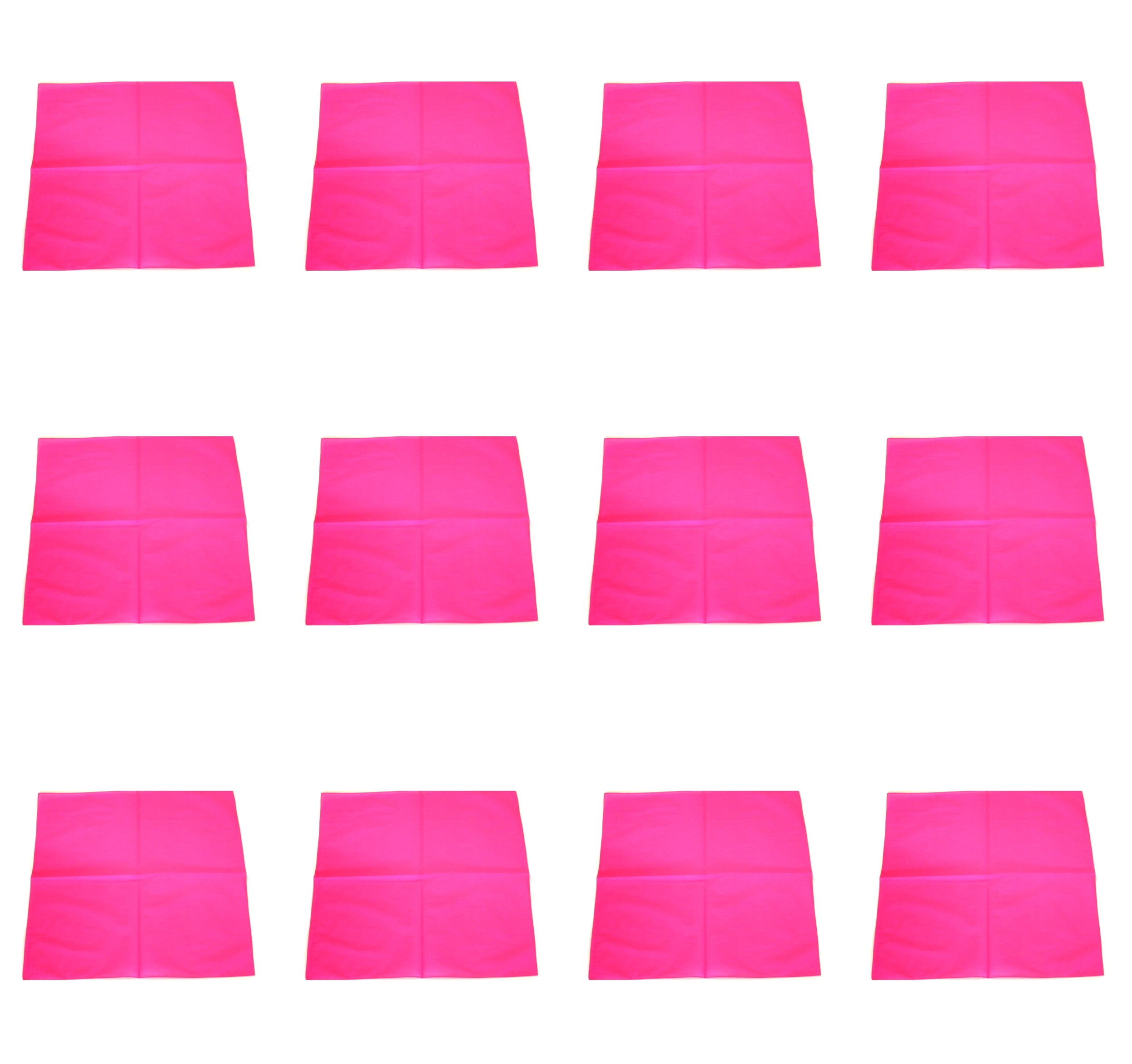 Zac's Alter Ego® Set of 12 Plain Bandanas, Neckerchieves, Headties - 100% Cotton - Picture 16 of 25