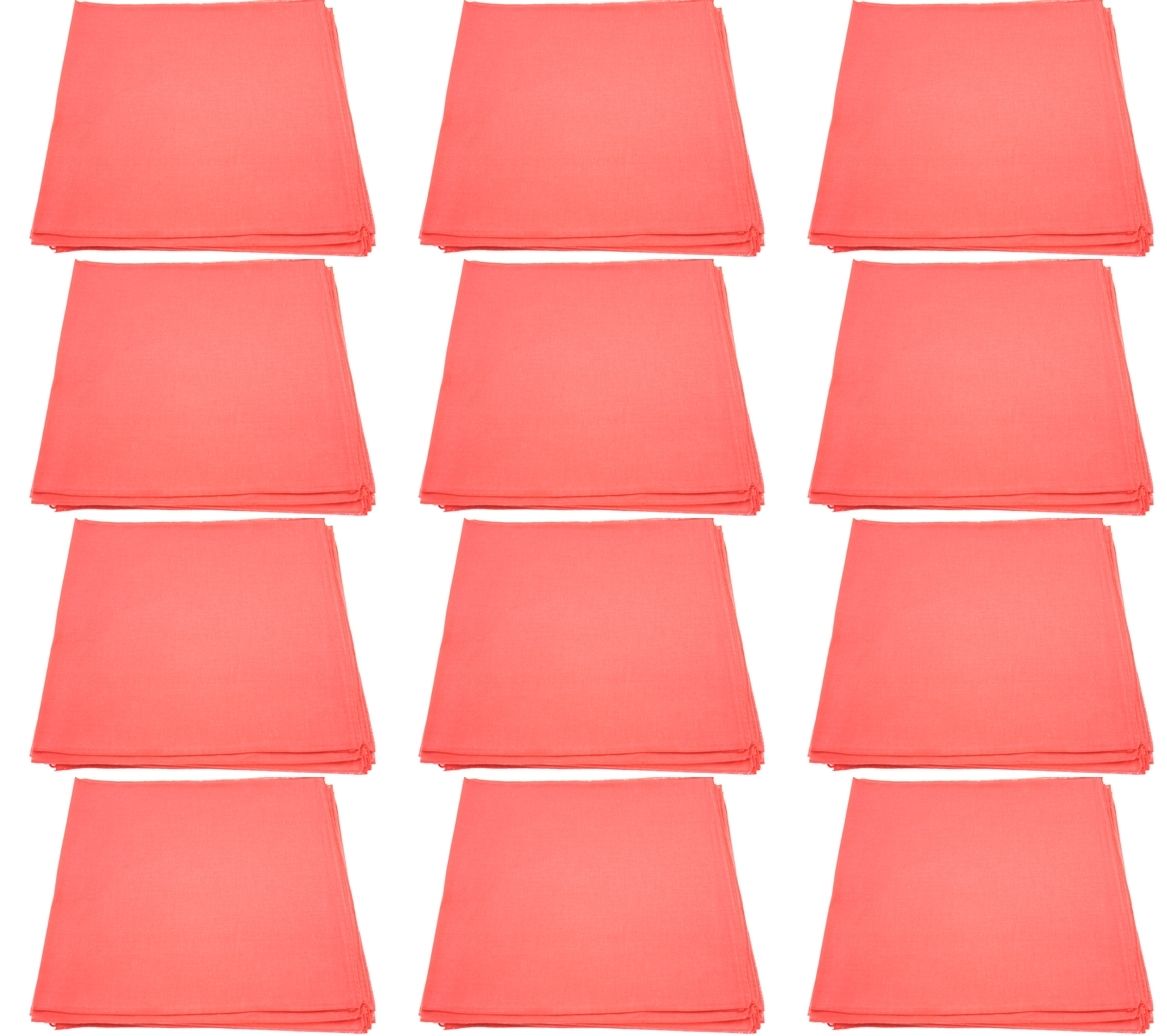 Zac's Alter Ego® Set of 12 Plain Bandanas, Neckerchieves, Headties - 100% Cotton - Picture 21 of 25