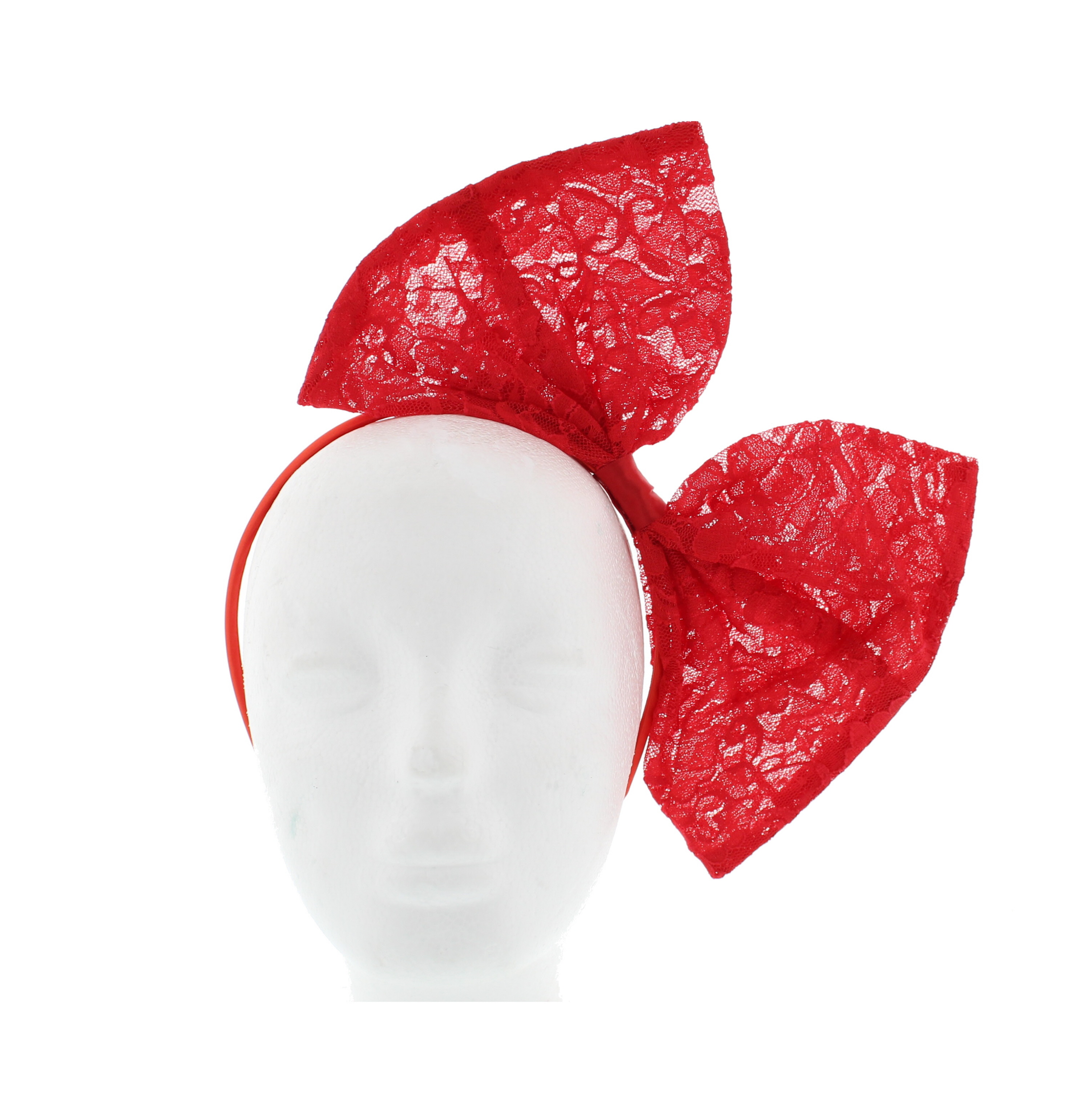 Zac's Alter Ego® Large Lace Bow on Satin Alice Band - Picture 10 of 12
