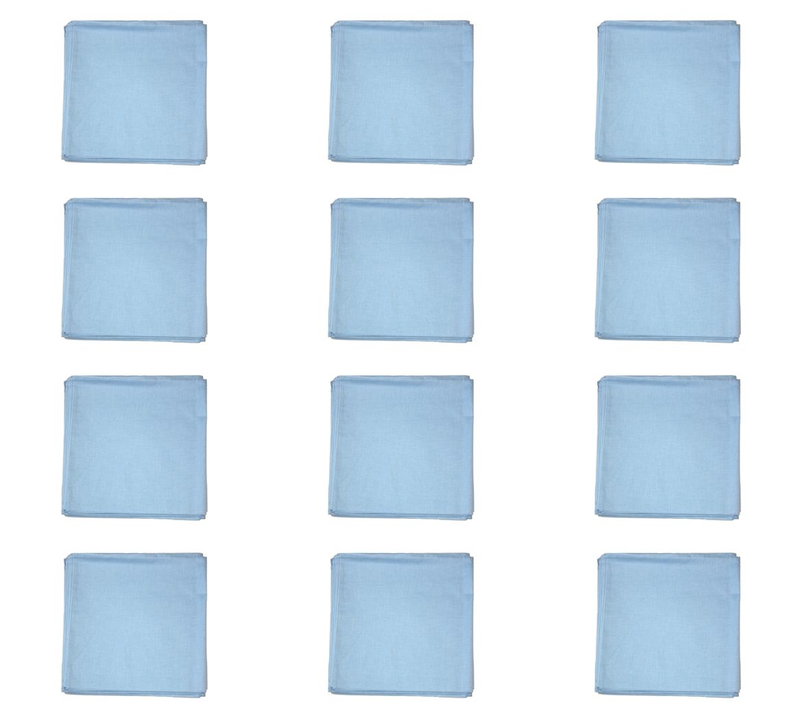 Zac's Alter Ego® Set of 12 Plain Bandanas, Neckerchieves, Headties - 100% Cotton - Picture 2 of 25
