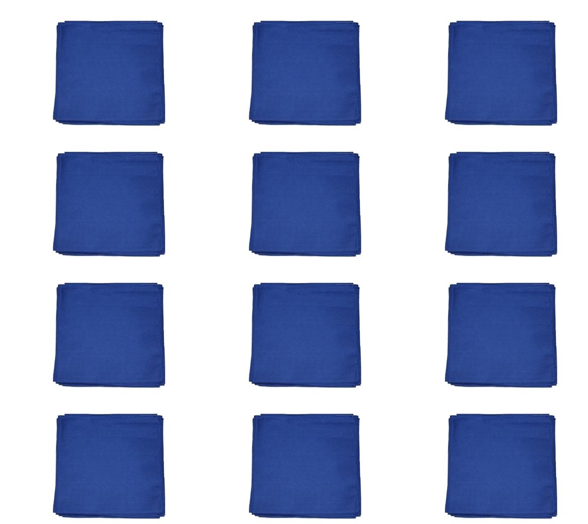Zac's Alter Ego® Set of 12 Plain Bandanas, Neckerchieves, Headties - 100% Cotton - Picture 22 of 25