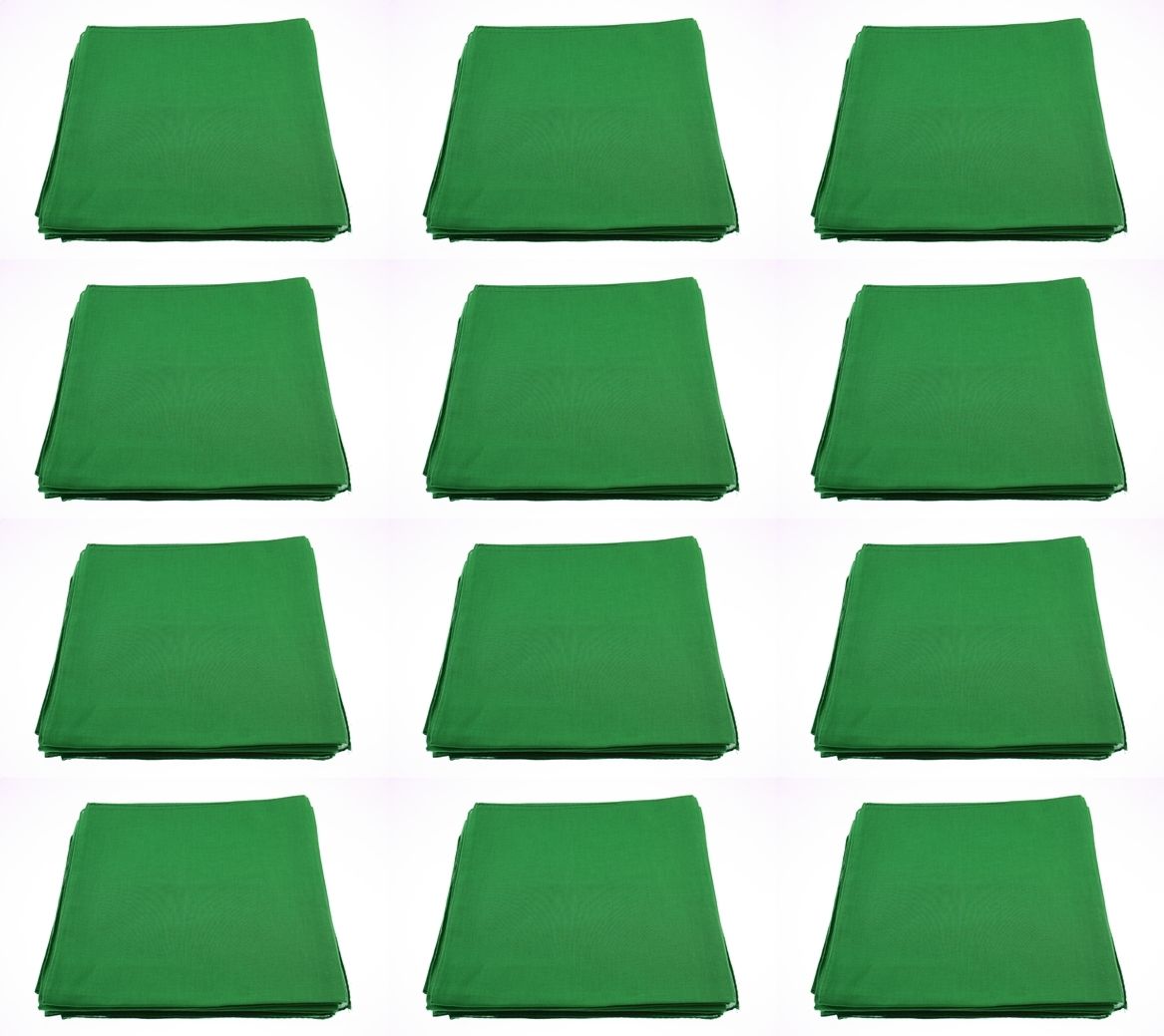 Zac's Alter Ego® Set of 12 Plain Bandanas, Neckerchieves, Headties - 100% Cotton - Picture 9 of 25