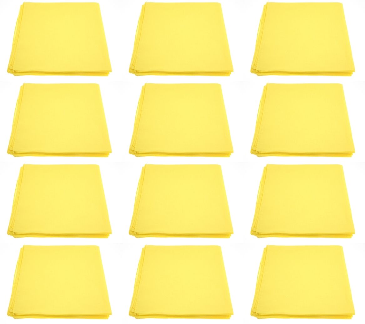 Zac's Alter Ego® Set of 12 Plain Bandanas, Neckerchieves, Headties - 100% Cotton - Picture 25 of 25