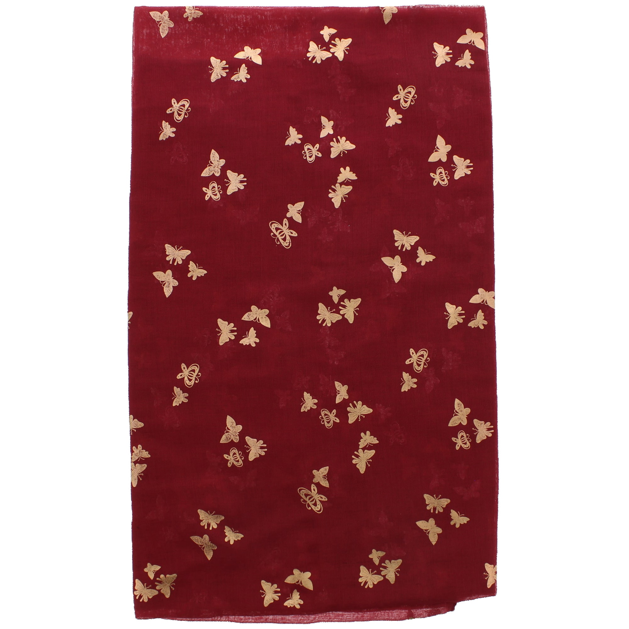 Damen/Damen Gold Folie Metallic Glitzer kleine Schmetterlinge Print Schal - Bild 8 von 22