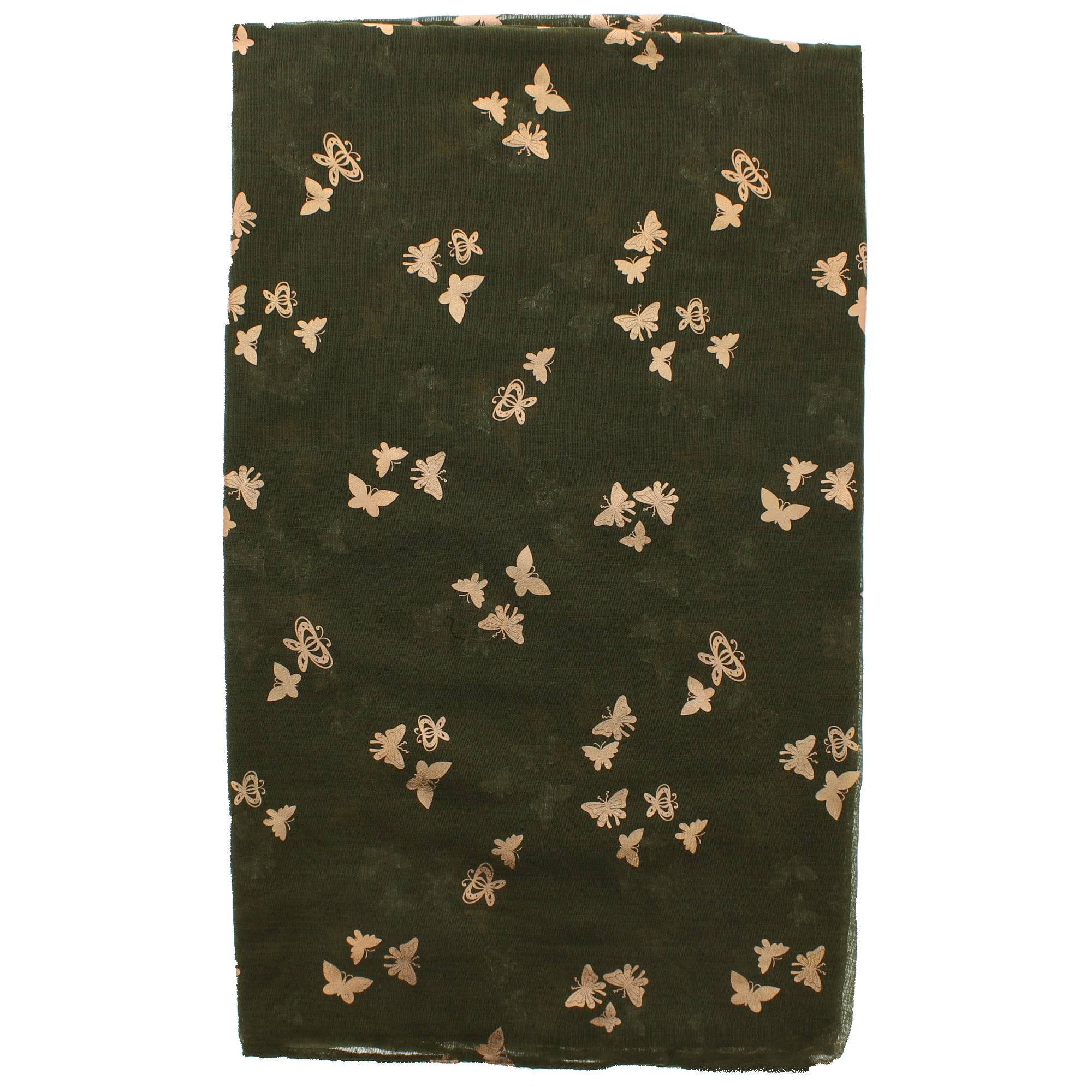 Damen/Damen Gold Folie Metallic Glitzer kleine Schmetterlinge Print Schal - Bild 10 von 22