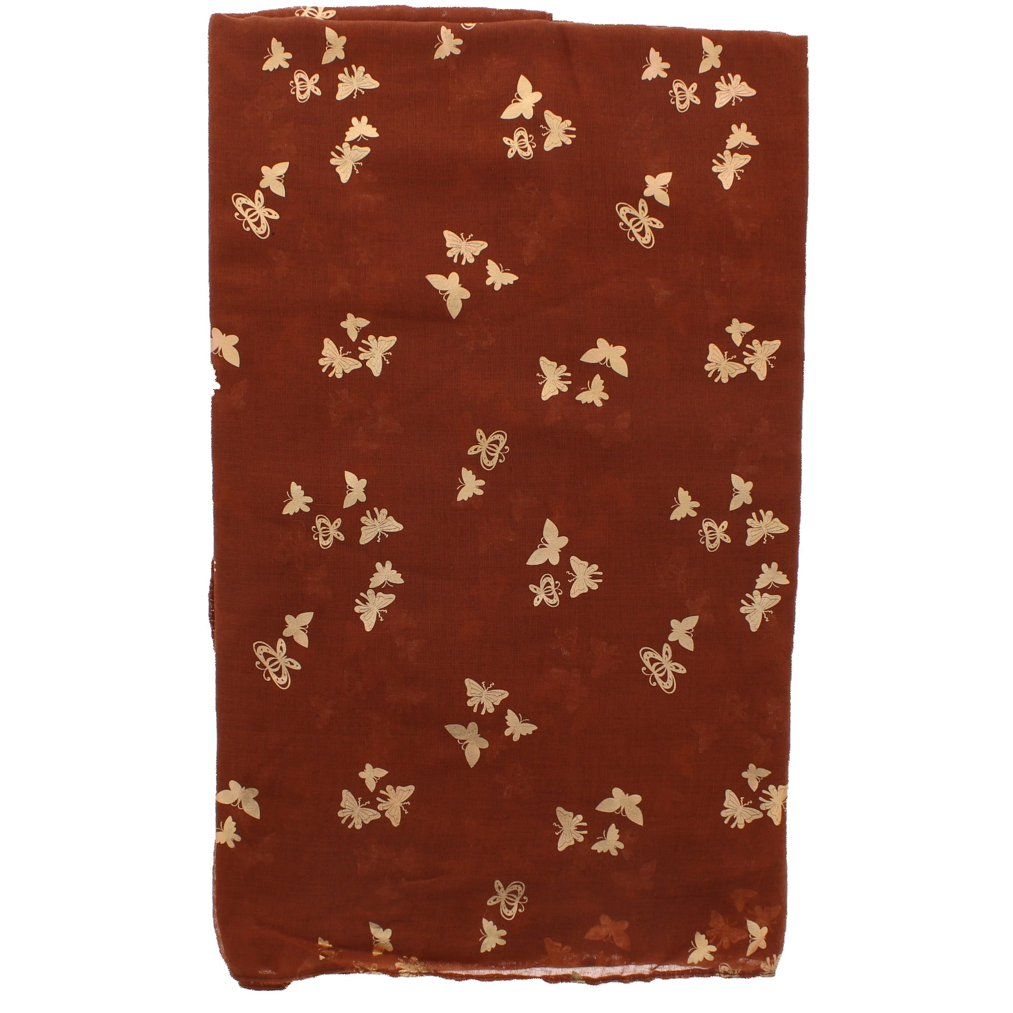 Damen/Damen Gold Folie Metallic Glitzer kleine Schmetterlinge Print Schal - Bild 18 von 22