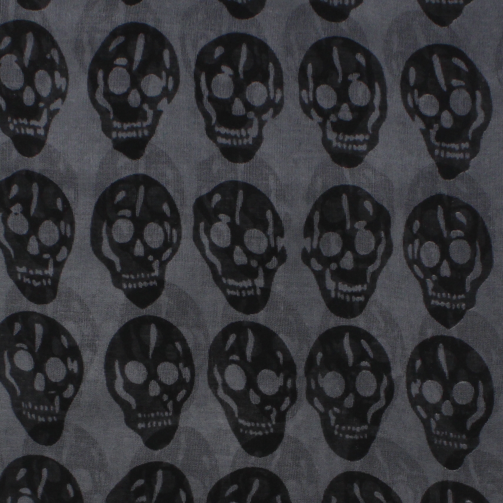 Zac/'s Alter Ego Long Lightweight Fashionable Unisex Skull Print Scarf