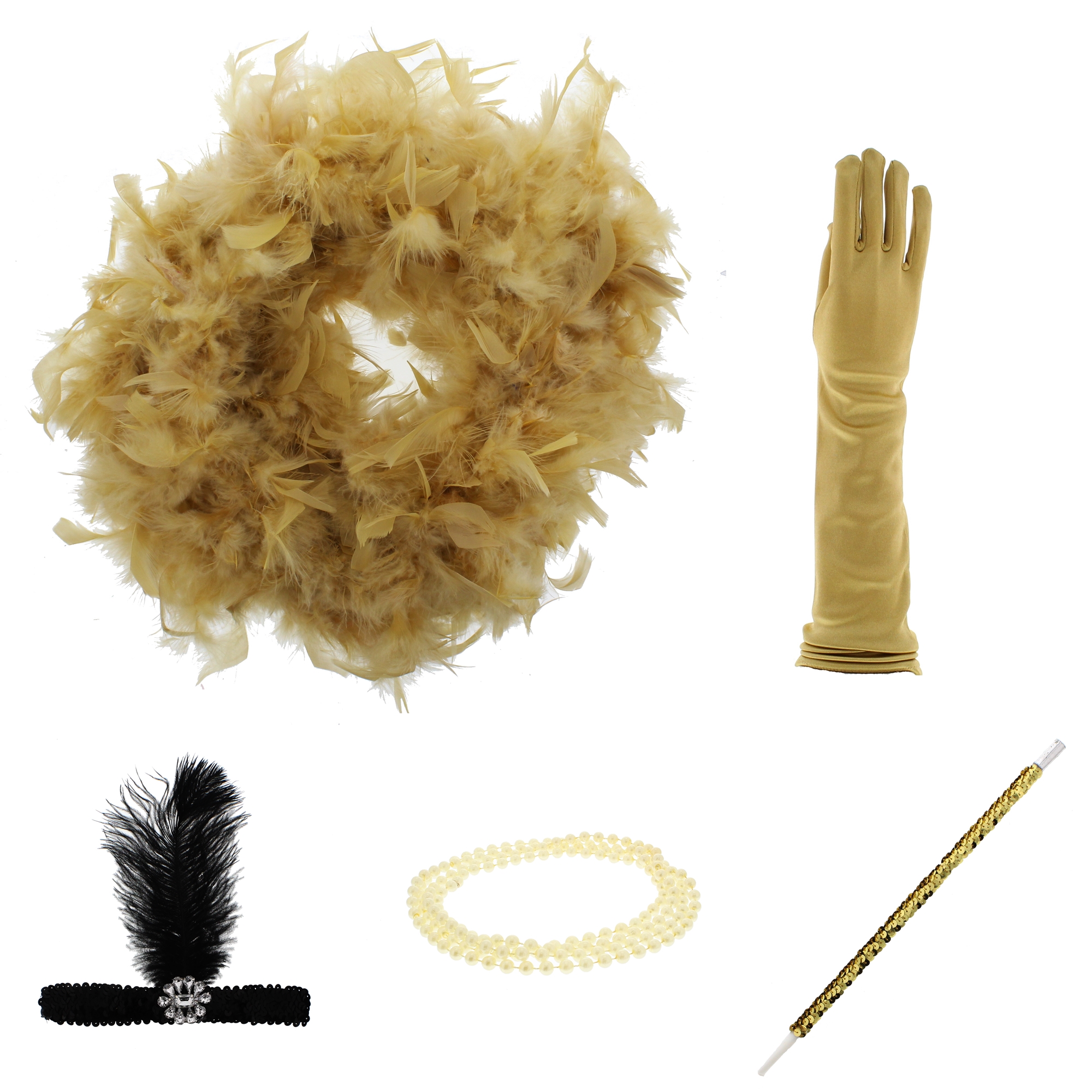 Juego de 5 aletas de vestido elegante Charleston de Zac's Alter Ego® - Imagen 15 de 28