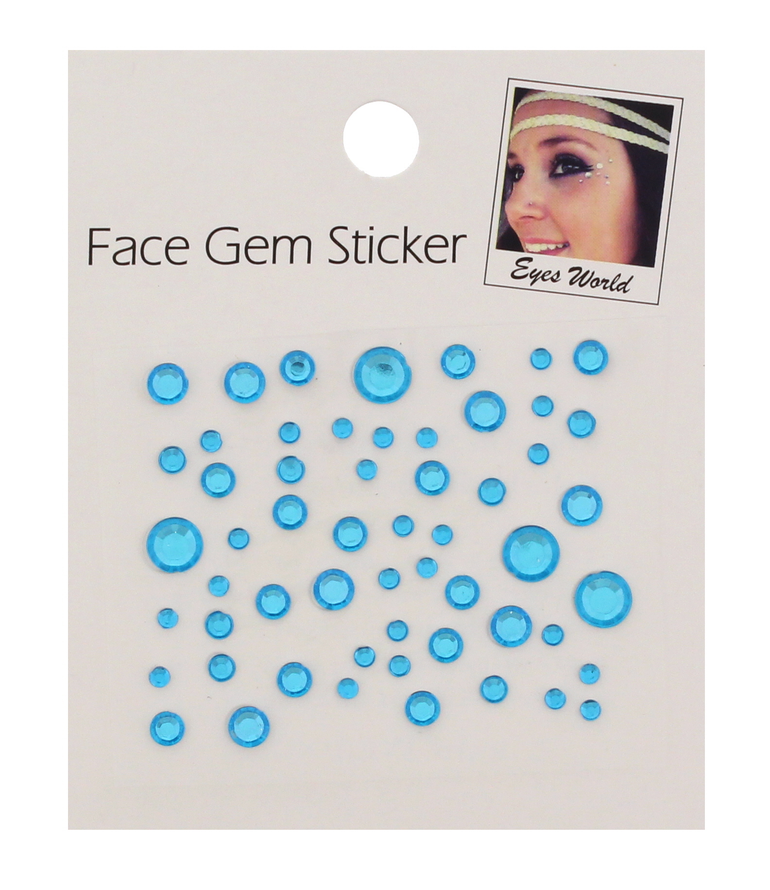 Zac's Alter Ego Crystal Faceted Round Stone Face Jewels - Festival Body Art - Picture 7 of 27