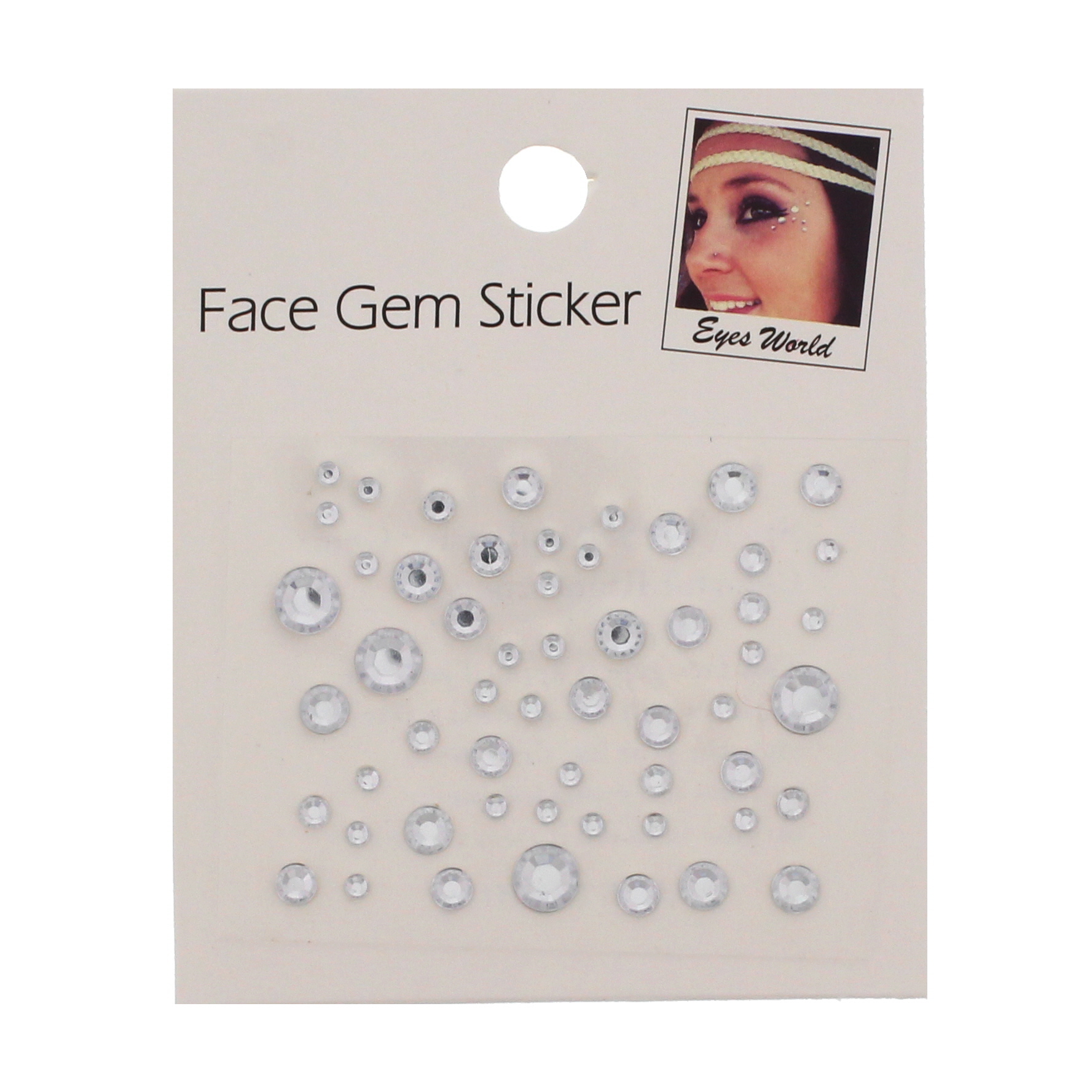 Zac's Alter Ego Crystal Faceted Round Stone Face Jewels - Festival Body Art - Picture 9 of 27