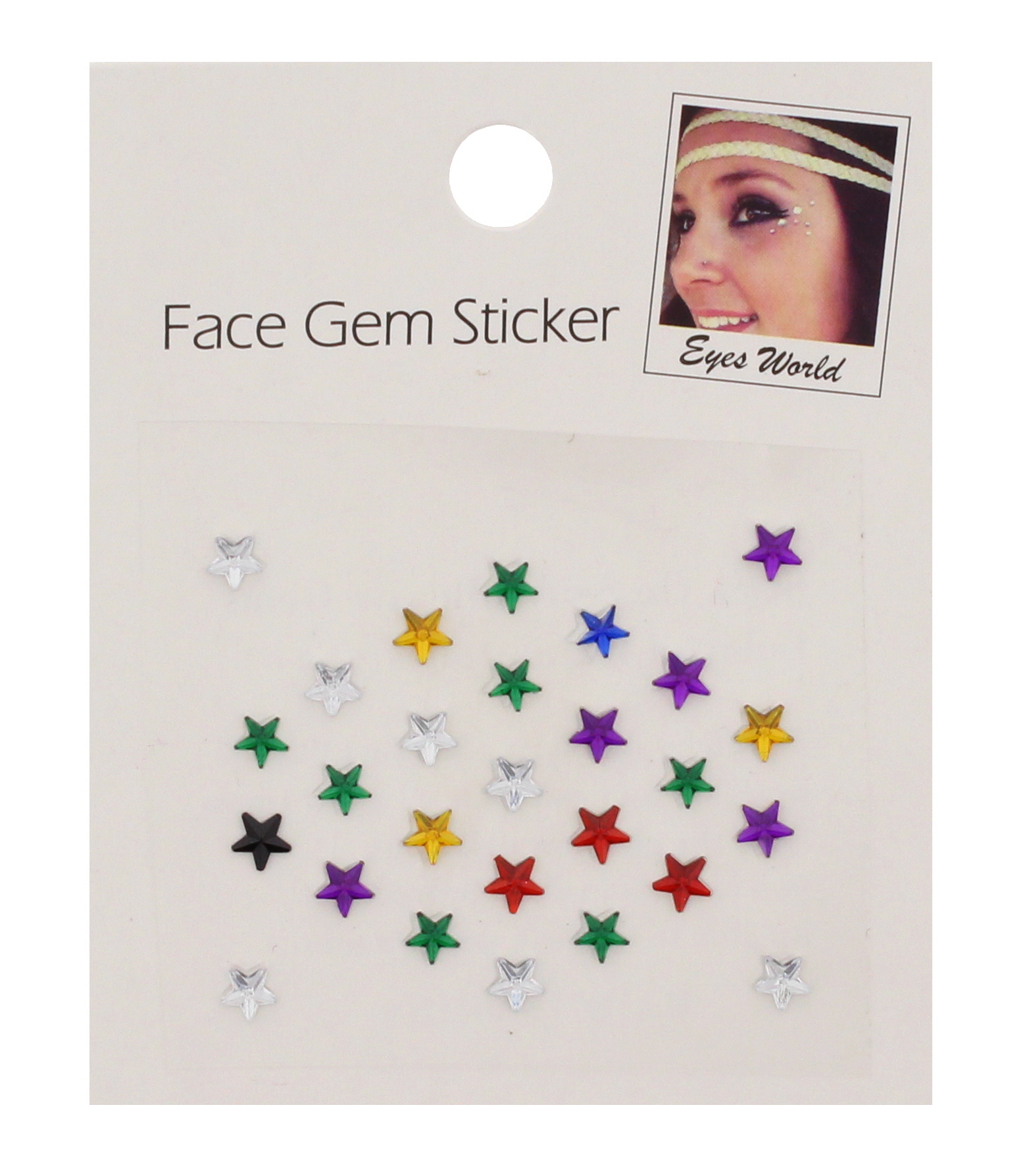 Zac's Alter Ego Crystal Faceted Round Stone Face Jewels - Festival Body Art - Picture 27 of 27