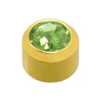 Pair of Gold or Silver Plated 4mm Caflon Ear Piercing Clear Crystal Stone - Picture 8 of 13