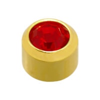 Pair of Gold or Silver Plated 4mm Caflon Ear Piercing Clear Crystal Stone - Picture 10 of 13