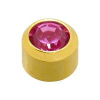 Pair of Gold or Silver Plated 4mm Caflon Ear Piercing Clear Crystal Stone - Picture 9 of 13