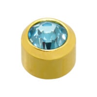 Pair of Gold or Silver Plated 4mm Caflon Ear Piercing Clear Crystal Stone - Picture 4 of 13