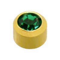 Pair of Gold or Silver Plated 4mm Caflon Ear Piercing Clear Crystal Stone - Picture 7 of 13