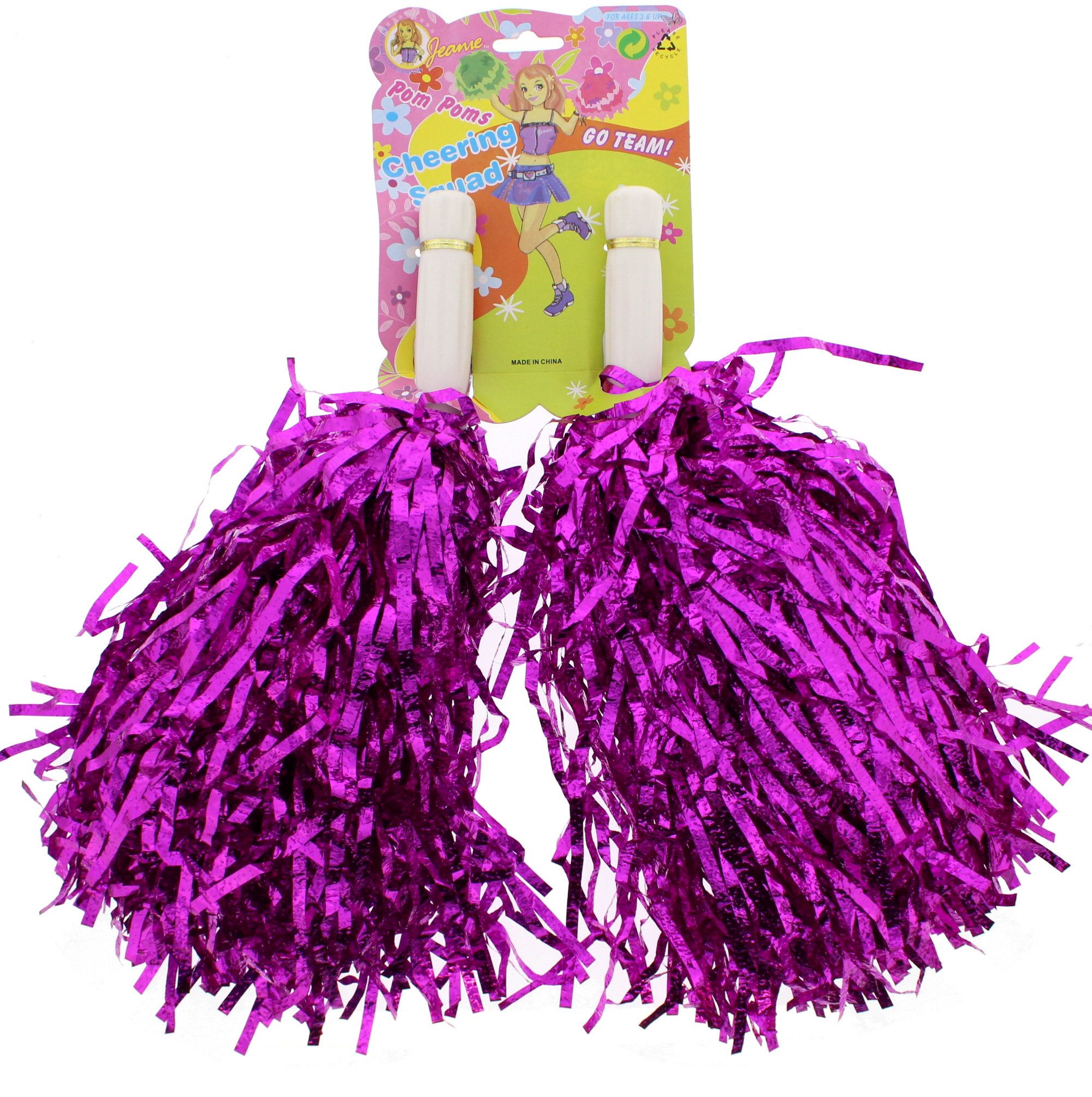 Zac's Alter Ego® Fancy Dress Tinsel Cheerleader Pom Poms eBay
